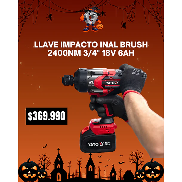 Llave Impacto Inal Brush 2400NM 3/4