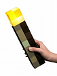 Minecraft Lámpara Antorcha 28 cm Recargable 4 Colores En 1 - Miniatura 1