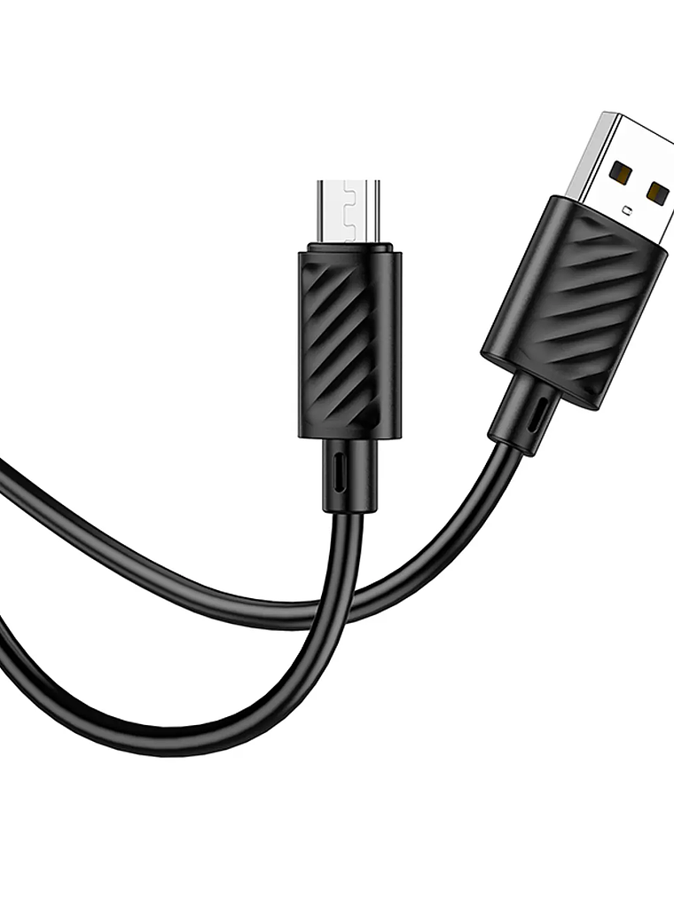 Cable Hoco X88 Gratified MicroUSB 2M Negro 1