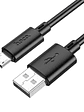 Cable Hoco X88 Gratified MicroUSB 2M Negro - Miniatura 4