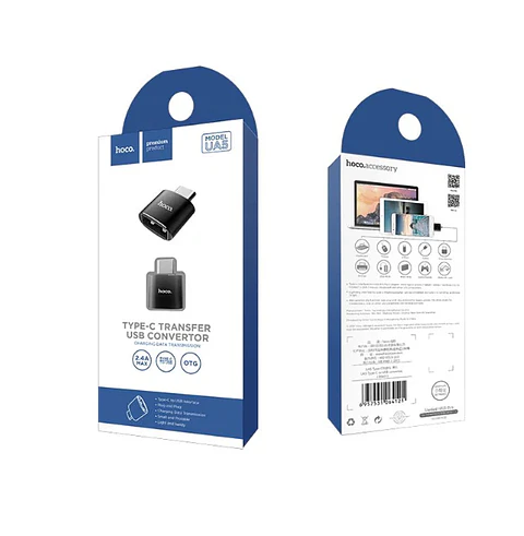 Adaptador Convertidor Hoco  AU5  USB A Tipo C 