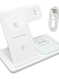 Base De Carga Inalambrica 3 En 1 Blanco - Miniatura 1