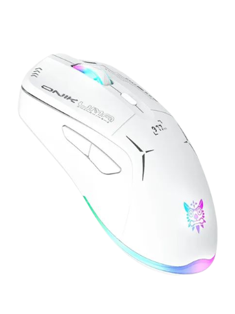 Mouse Gamer Onikuma Inalambrico CW917 Rgb 4800dpi White Blanco 2