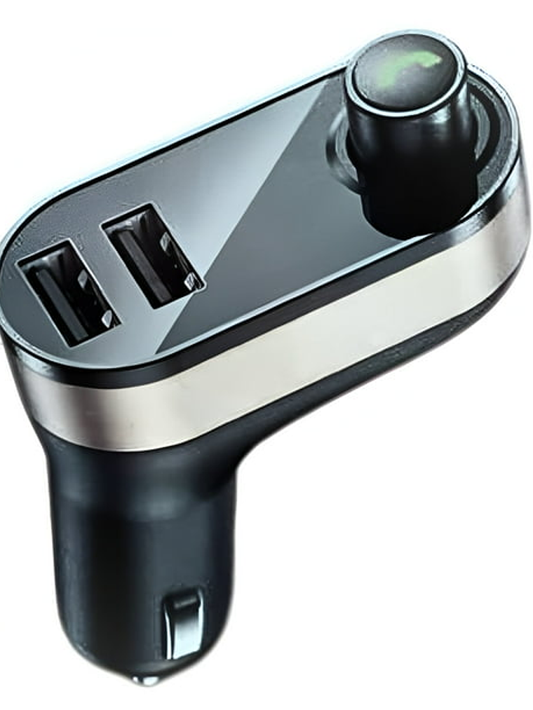 Transmisor Reproductor Bluetooth Fm Dual Usb Mp3 Auto 12-24V 2