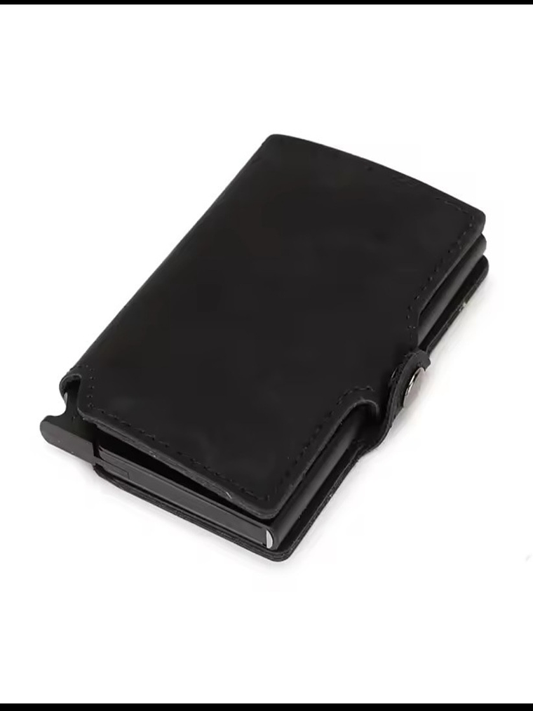 Billetera anticlonación RFID - Negra 1