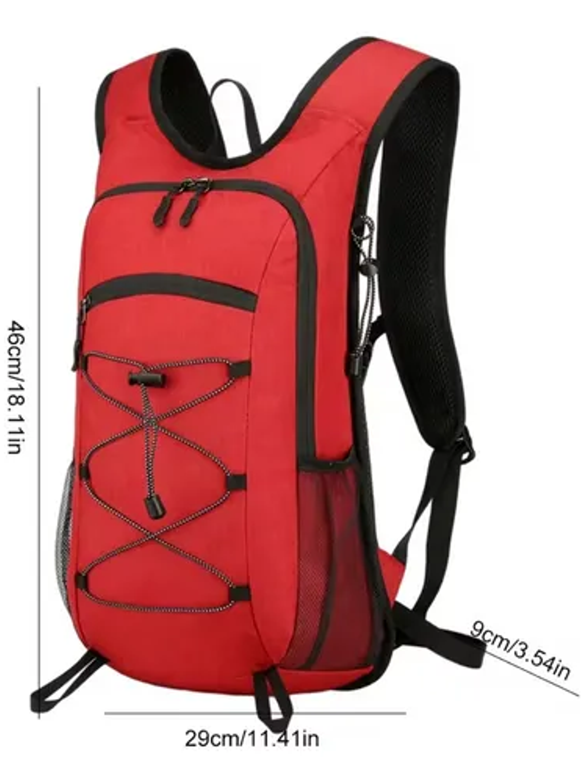 Mochila de Hidratación con bolsa de 2lts de agua-Rojo 2