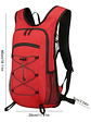 Mochila de Hidratación con bolsa de 2lts de agua-Rojo - Miniatura 2