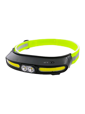 Luz Linterna Frontal Led+cob Luz Blanca Y Roja 1100mah