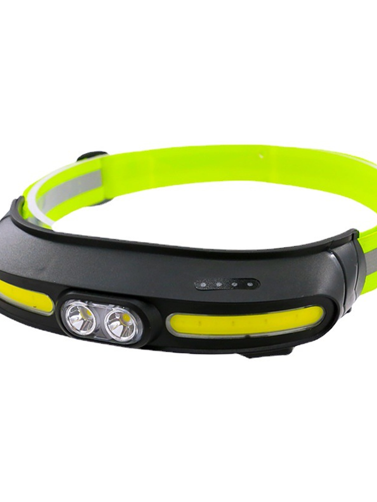 Luz Linterna Frontal Led+cob Luz Blanca Y Roja 1100mah 1