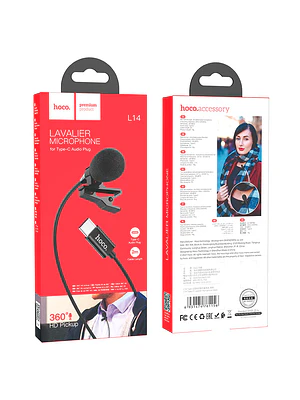 Microfono Externo Hoco L14 Tipo C Negro