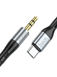 Cable USB-C a Jack 3.5 Auxiliar Audio Hoco UPA22 1 Metro - Miniatura 2