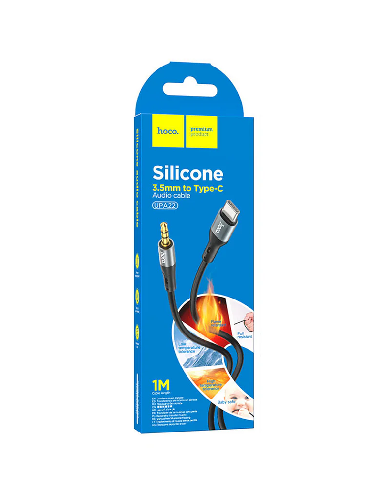 Cable USB-C a Jack 3.5 Auxiliar Audio Hoco UPA22 1 Metro 1