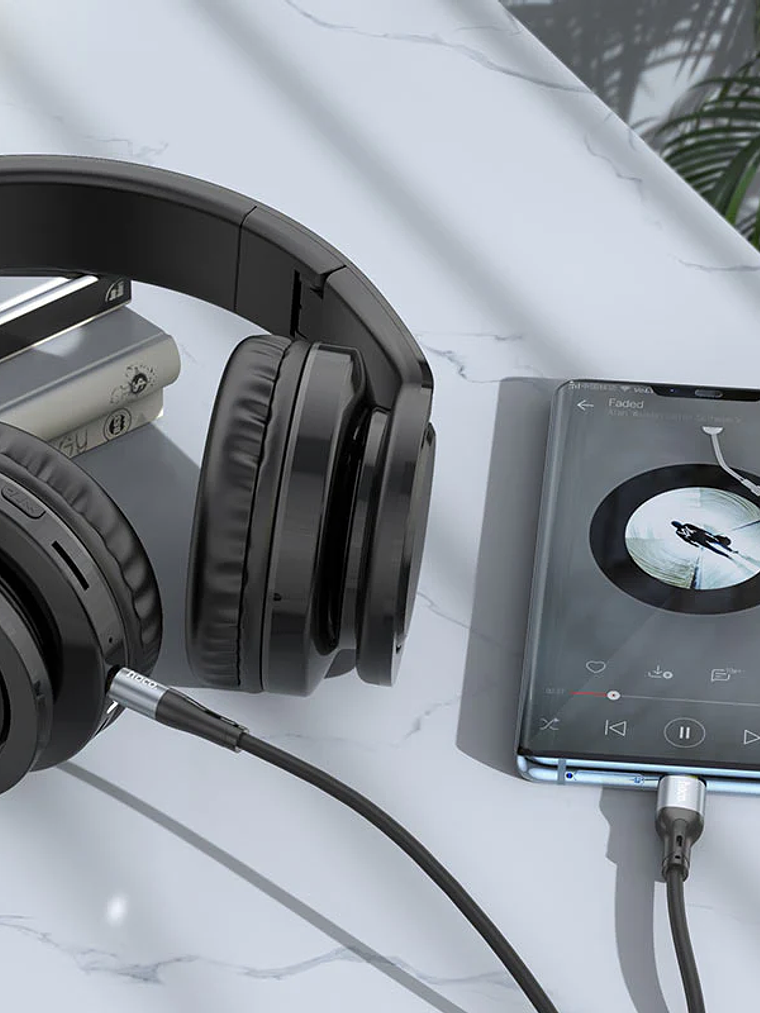 Cable USB-C a Jack 3.5 Auxiliar Audio Hoco UPA22 1 Metro 3