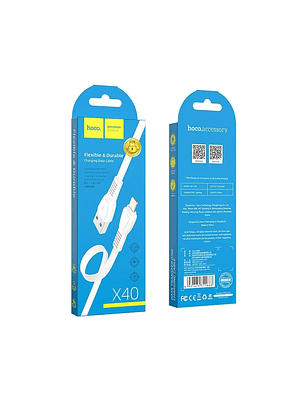 CABLE USB IPHONE HOCO X40