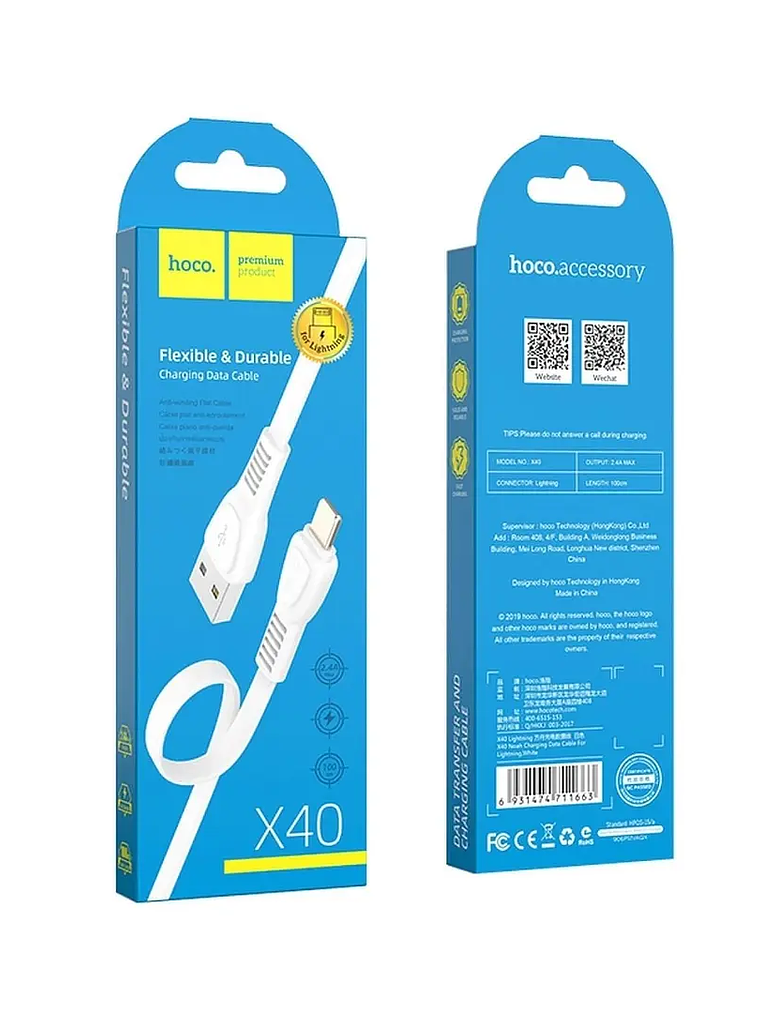 CABLE USB IPHONE HOCO X40 1