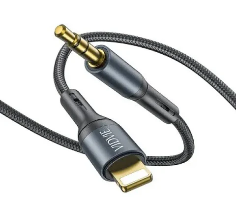 Cable Auxiliar 3.5 Mm To Lightning 180 Cm Vidvie Al1112
