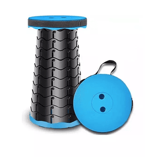 Taburete Plegable Silla Portátil Camping Retraible Plástico