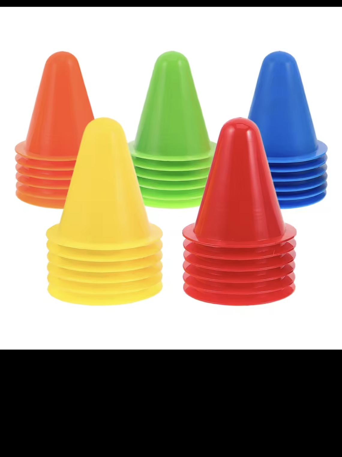 Set 12 Mini Conos Multicolor 9cm Para Agilidad Coordinación 2