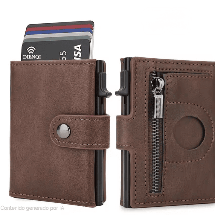 Billetera anticlonación RFID V1- Cafe 1