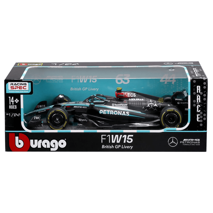 Réplica Fórmula 1 Mercerdes W15 Hamilton Escala 1/24 4