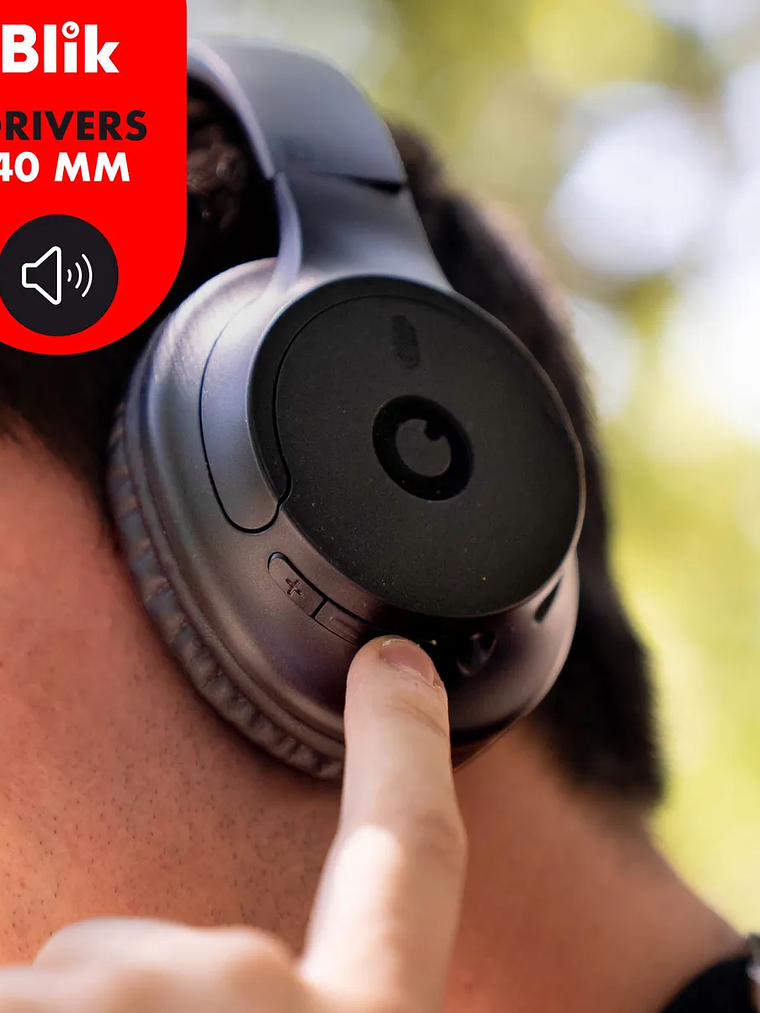 Audífonos Bluetooth Blik Soul250 16 Hrs Color Negro 5