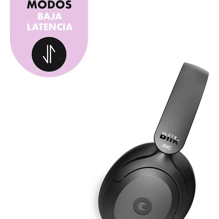 Audífonos Bluetooth Blik Soul900 Cancelación De Ruido 60 Hrs Color Negro 4