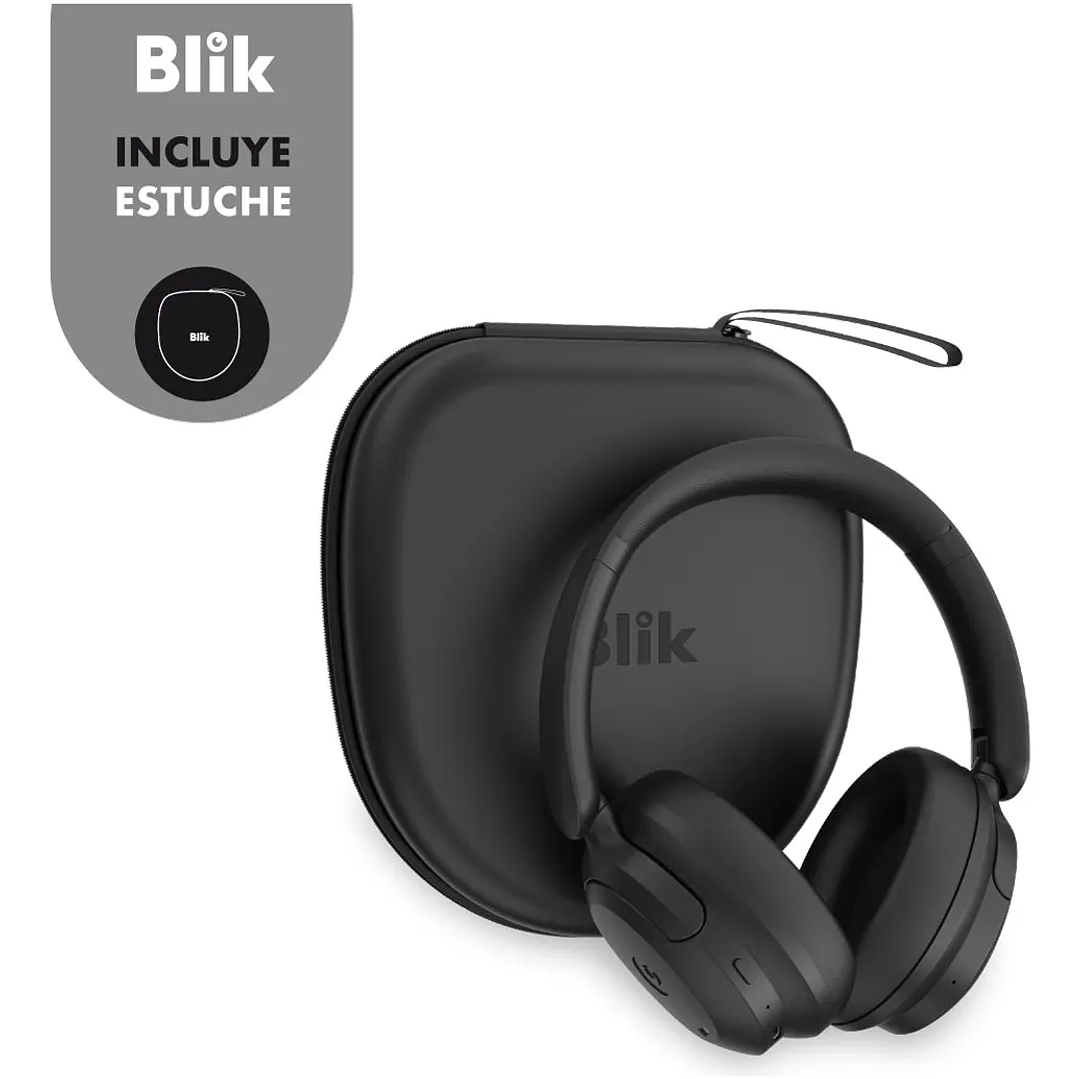 Audífonos Bluetooth Blik Soul900 Cancelación De Ruido 60 Hrs Color Negro 2