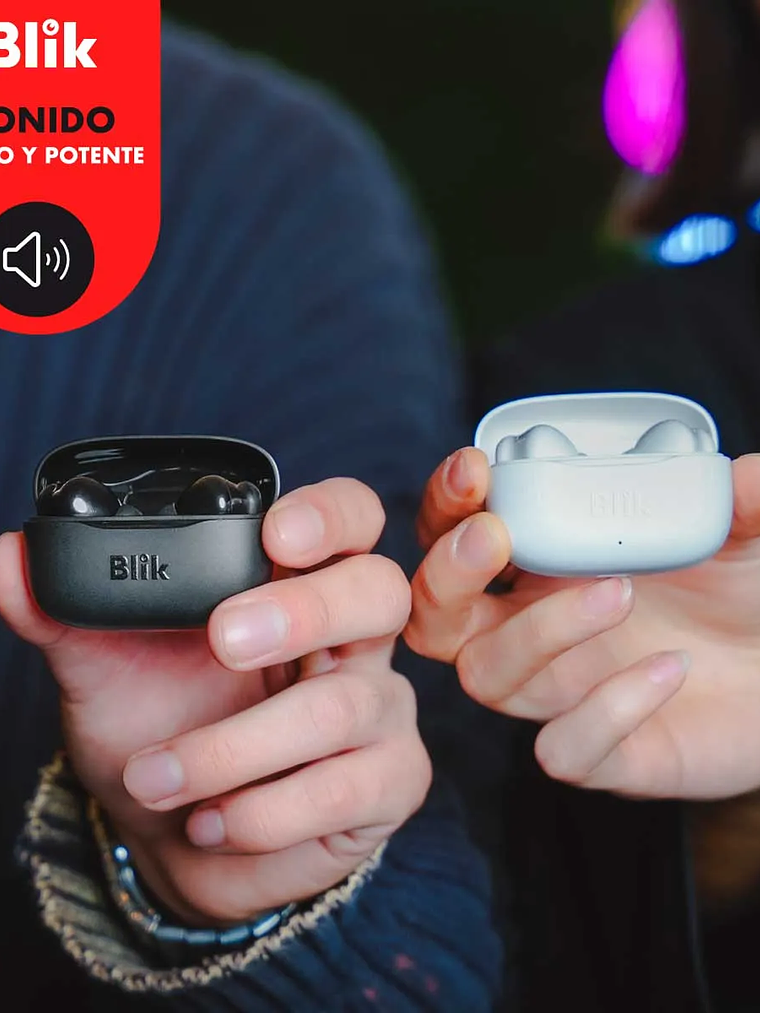 Audifonos Bluetooth Inalámbricos Blik Air500 Blanco Blanco 3