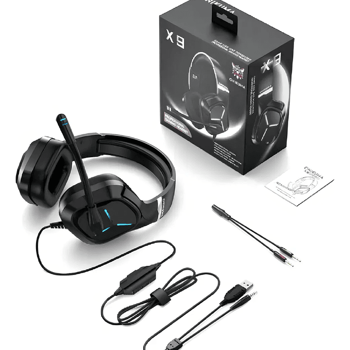Audifonios Gamer Onikuma X9 Con Luz Rgb  2