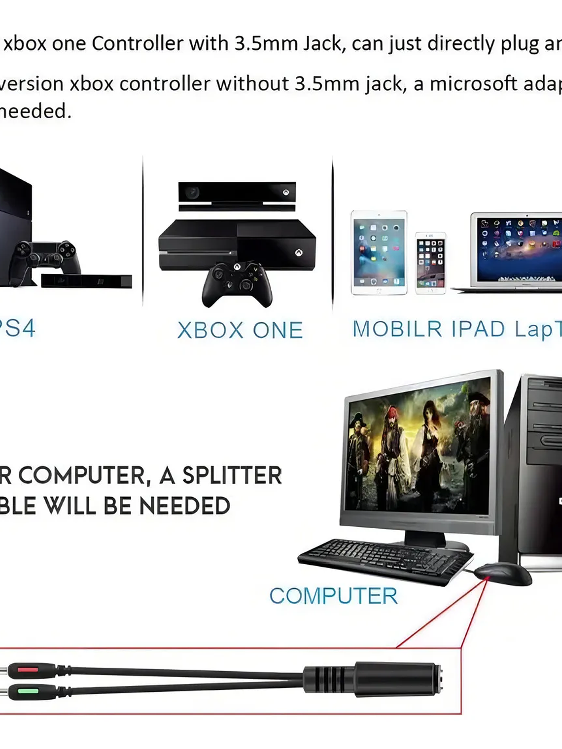 Audifonos Gamer Onikuma K5 Black Luz LED 4