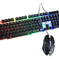 Combo Mouse Y Teclado Gamer Rgb Limeide Gtx300 - Miniatura 1