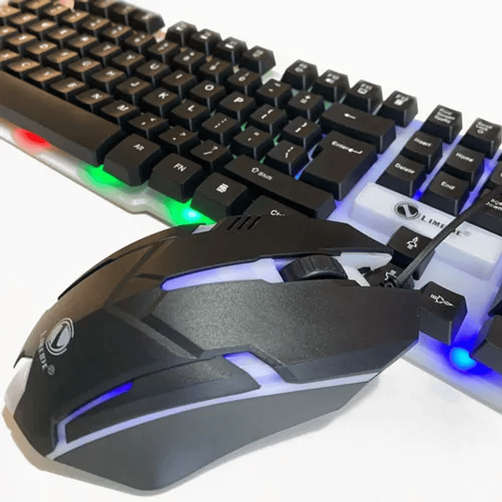 Combo Mouse Y Teclado Gamer Rgb Limeide Gtx300 3