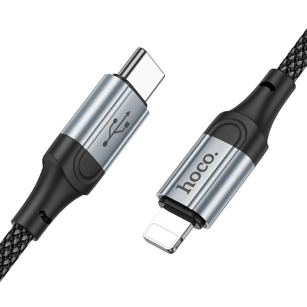 Cable Tipo C a Lightning Hoco X102 Negro 2