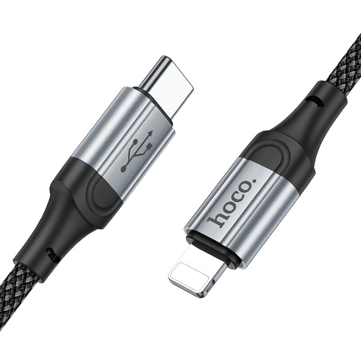 Cable Tipo C a Lightning Hoco X102 Negro 2