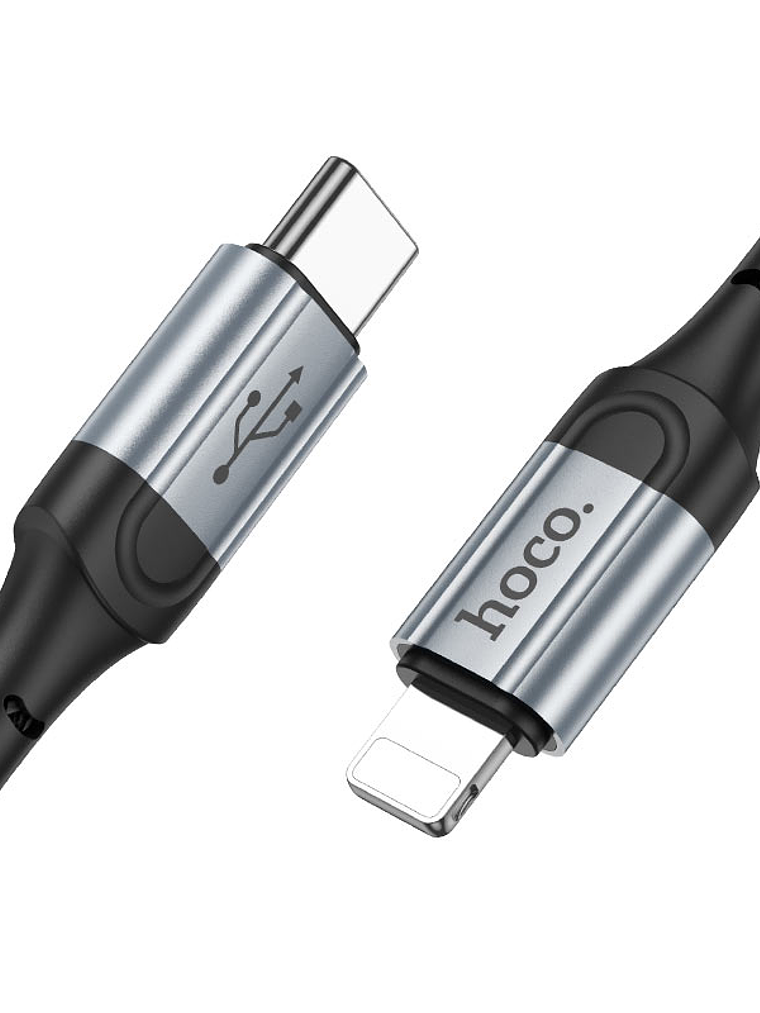 Cable Tipo C a Lightning Hoco X102 Negro 2