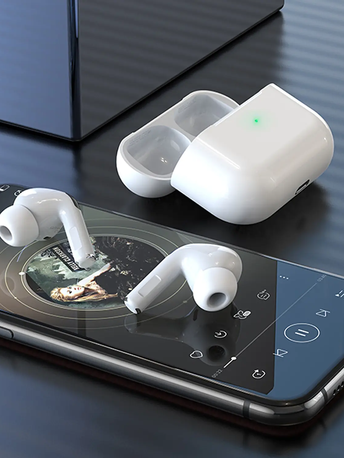 Audífonos TWS Hoco EW68 ANC+ENC Blanco 6