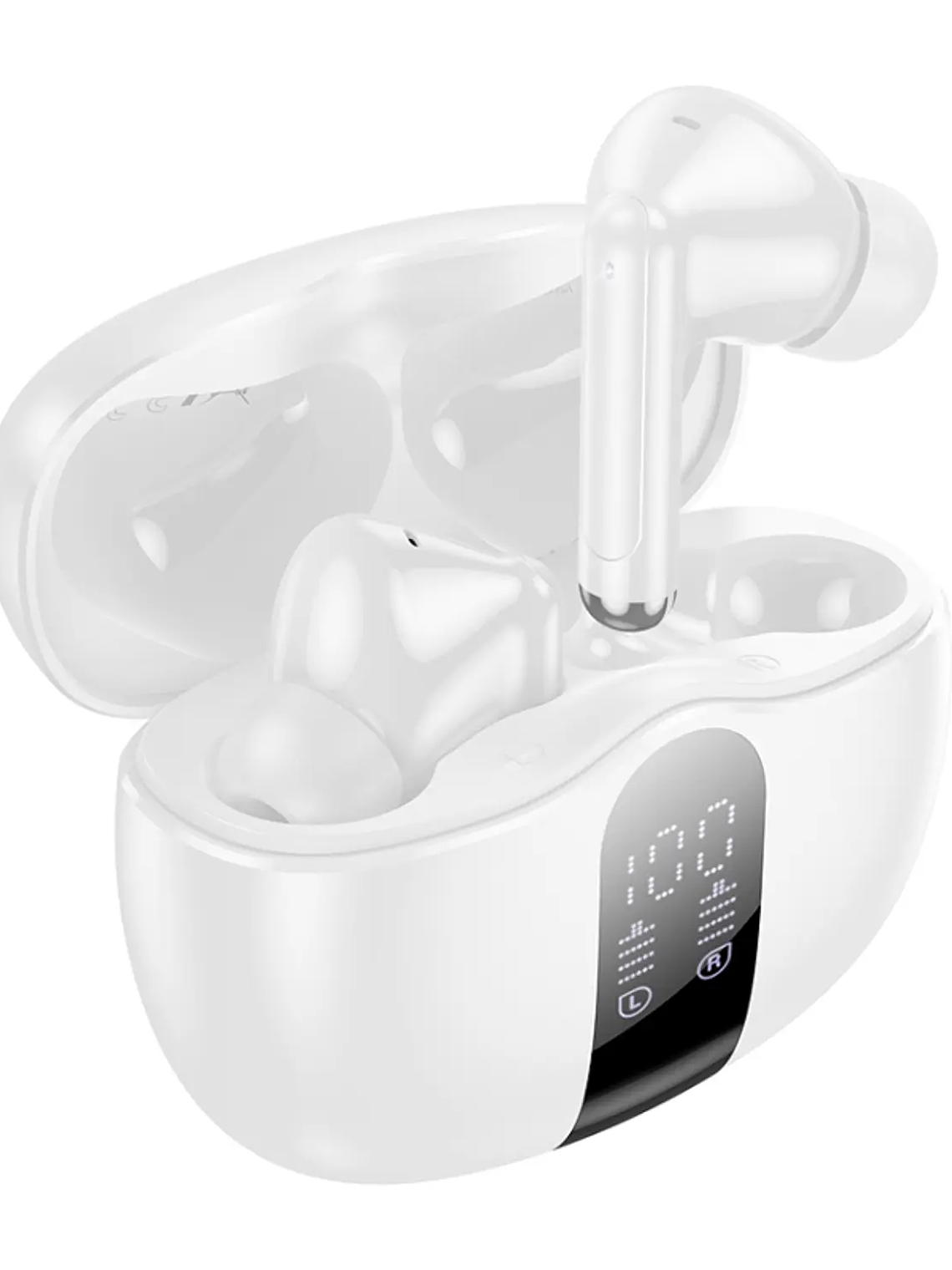 Audífonos Borofone TWS FQ3 Soulmate ANC+ENC Blanco 1