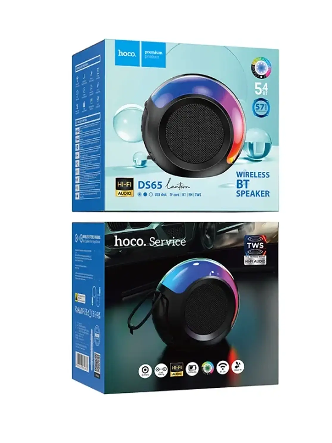 Parlante Hoco DS65 Ambient Light Snail Negro 4