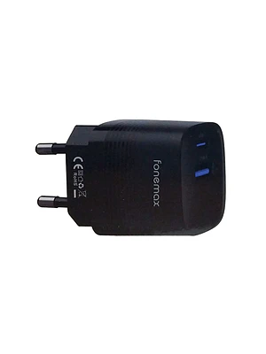Cargador Casa Fonemax FM-3001-EU 30W A+C Negro SEC