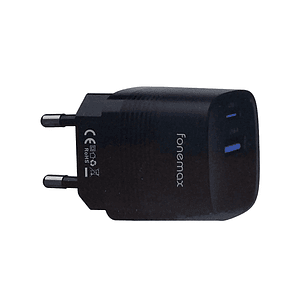 Cargador Casa Fonemax FM-3001-EU 30W A+C Negro SEC