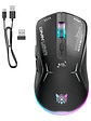 Mouse Gamer Inalambrico Recargable Onikuma Cw917 Rgb 4800dpi Negro - Miniatura 1