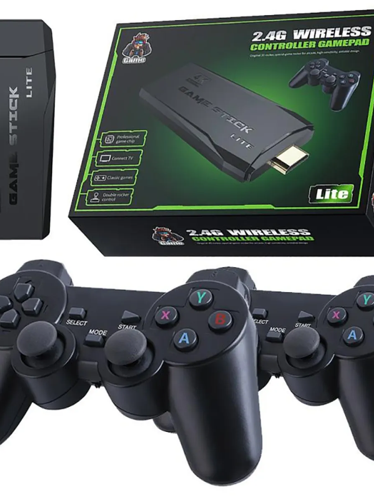 Consola Retro de Videojuegos 64GB 20000 Juegos+Controles Inalámbricos 1