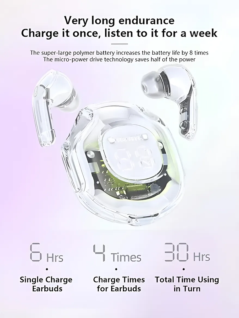 Audifonos Inalambricos Bluetooth Ultrapods Pro V5.3 Blanco 3