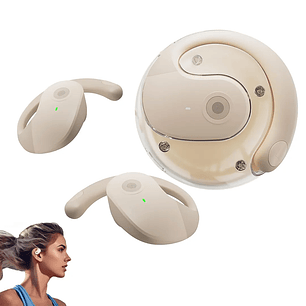 Audífonos Inalámbricos OWS  Wireless Bluetooth 5.3 Crema