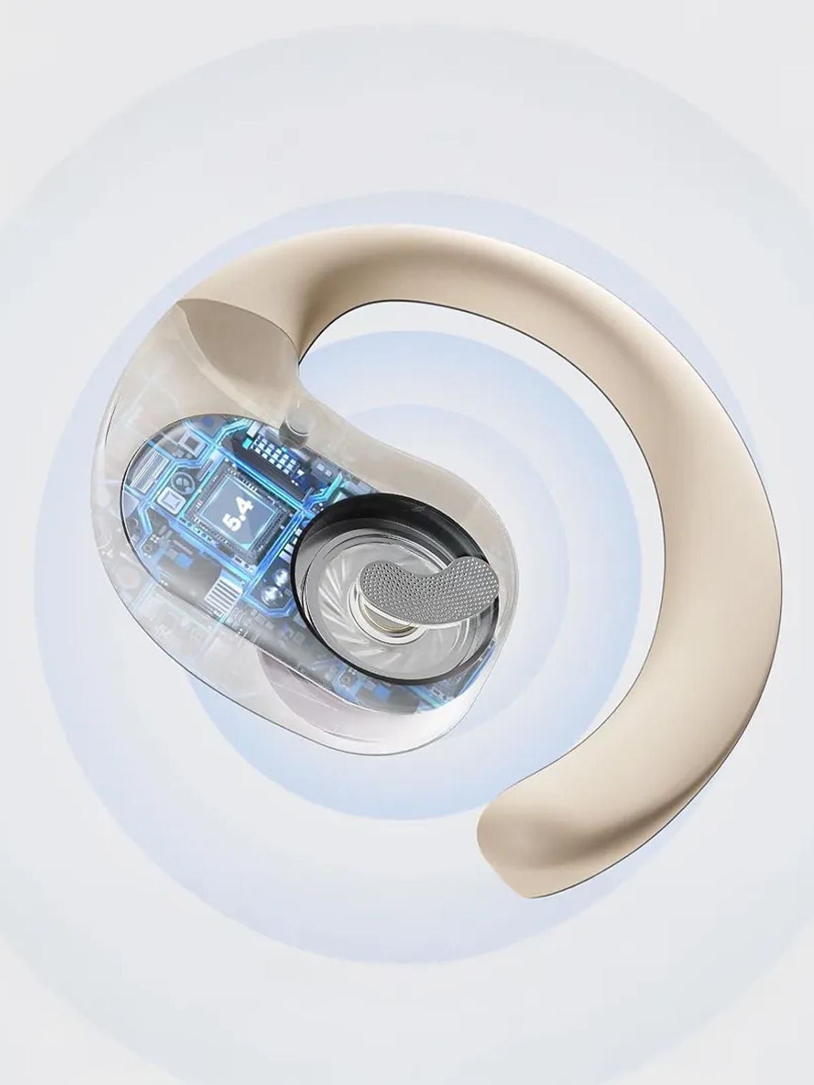 Audífonos Inalámbricos OWS  Wireless Bluetooth 5.3 Crema 2