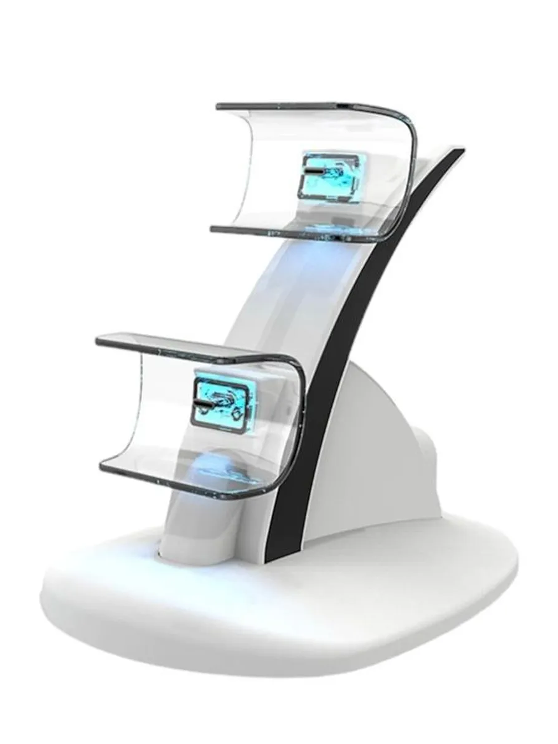 Cargador Iplay Dual Para Mando Ps5 Soporte Vertical BLANCO 3