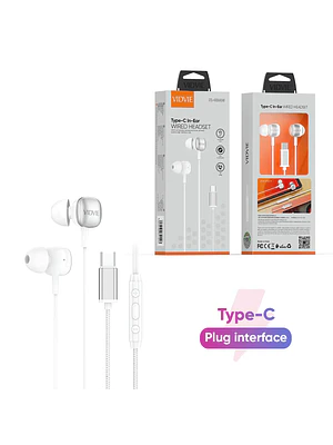 Auriculares In-Ear Premium XL-HS605 TC con Conector USB Tipo-C