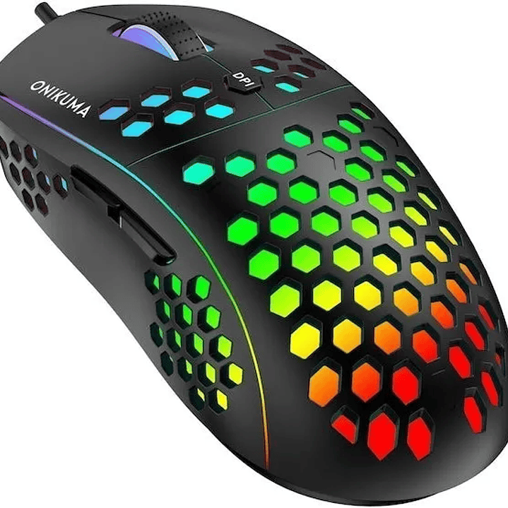 Mouse Gamer Onikuma Cw903 Usb Black Rgb Negro Cw903 Usb Black Rgb Ic199 1
