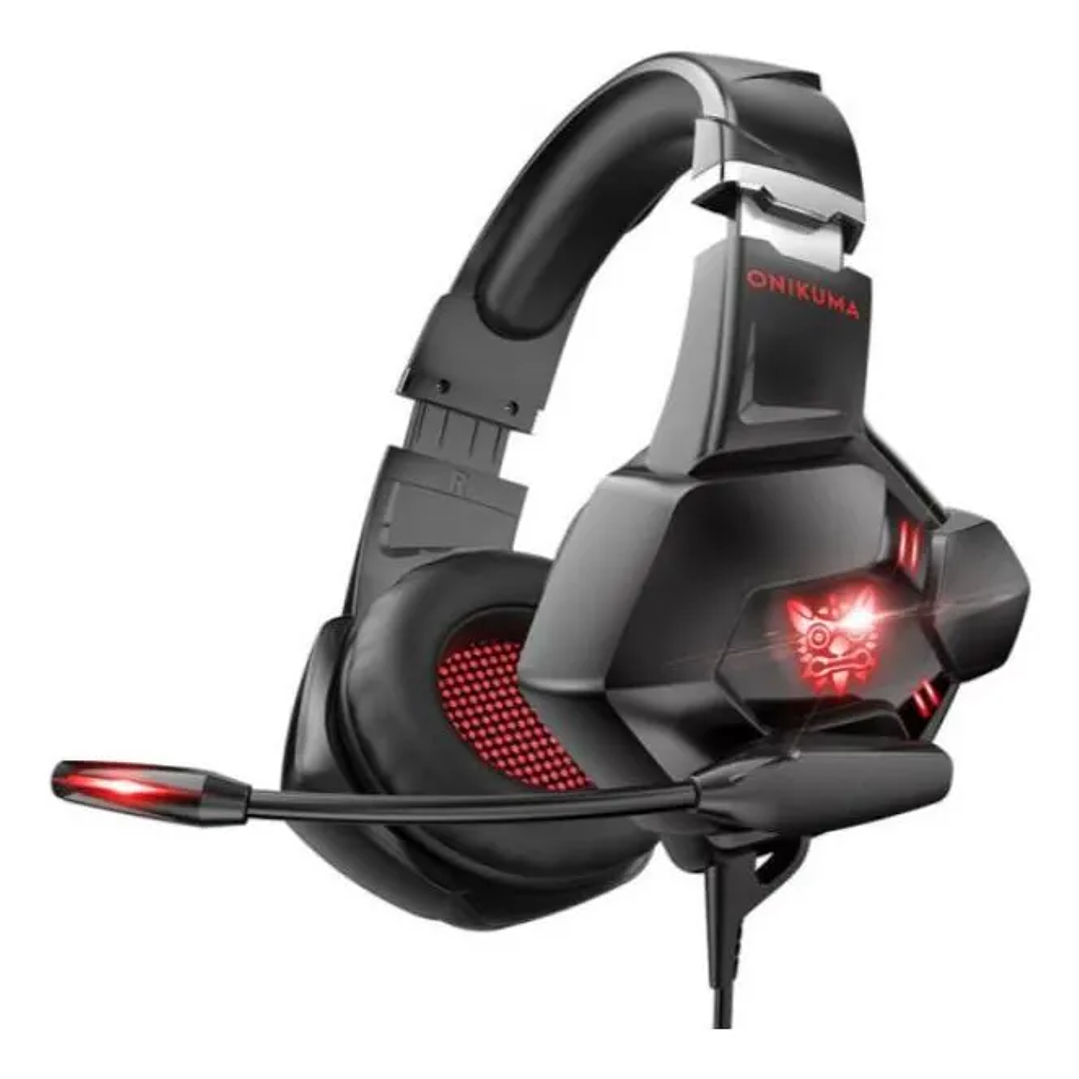 Audifono Gamer Retroiluminado Onikuma K11 3.5 Red / Comprapo 1