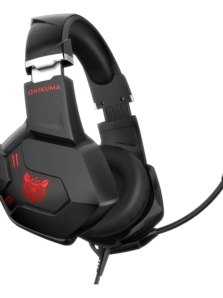 Audifono Gamer Retroiluminado Onikuma K11 3.5 Red / Comprapo 2
